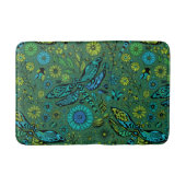 Fliege, Fliegenfliege auf smaragdgrünen Badematte (Vorderseite)