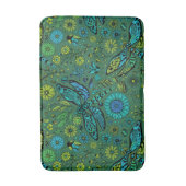 Fliege, Fliegenfliege auf smaragdgrünen Badematte (Vorderseite Vertikal)