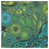 Fliege, Fliegenfliege auf smaragdgrünen Stoff (Muster)