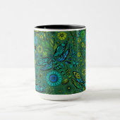 Fliege, Fliegenfliege auf smaragdgrünen Tasse (Zentrum)