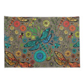 Fliege, Fliegenklingelfliege in Braun Kissenbezug (Rückseite-Rechts)