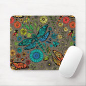 Fliege, Fliegenklingelfliege in Braun Mousepad (Mit Mouse)