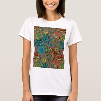 Fliege, Fliegenklingelfliege in Braun T-Shirt