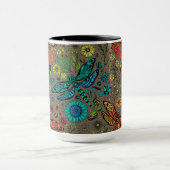 Fliege, Fliegenklingelfliege in Braun Tasse (Zentrum)