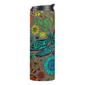 Fliege, Fliegenklingelfliege in Braun Thermosbecher (Nach links gedreht)