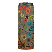 Fliege, Fliegenklingelfliege in Braun Thermosbecher (Rückseite)