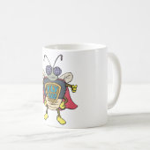 Fliege Gott Superheld Fliege Insekt Charakter Kaffeetasse (VorderseiteRechts)