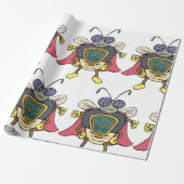 Fliege Gott Superheld Fliege Insekten Charakter Geschenkpapier (Ungerollt)