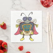 Fliege Gott Superheld Fliege Insekten Charakter Serviette (Beispiel)