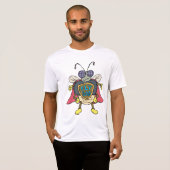 Fliege Gott Superheld Fliege Insekten Charakter T-Shirt (Vorne ganz)