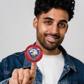 Fliege hoch mit Stolzkleber Runder Aufkleber