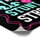 Fliege Hoch Stunt Stark Cheer Flyer Cheerleading F Poster (Ecke)