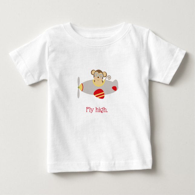 Fliege Hoher Affe Baby T-shirt (Vorderseite)