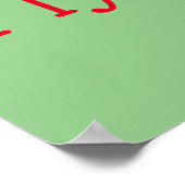 Fliege Hoher Affe Poster (Ecke)