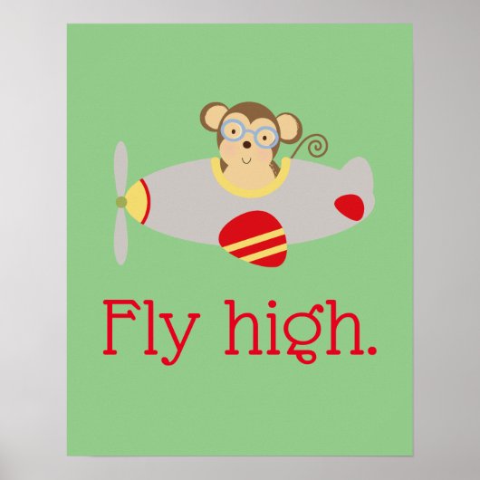 Fliege Hoher Affe Poster (Vorne)