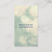 Fliege höher visitenkarte (Rückseite)