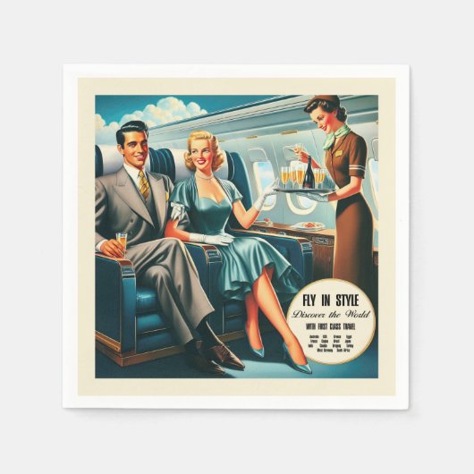 Fliege im Stil Serviette (Vorderseite)