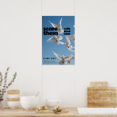 fliege in Richtung Licht Poster (Küche)
