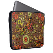 Fliege, Libelle auf Zimtbraun Laptopschutzhülle (Vorne Rechts)