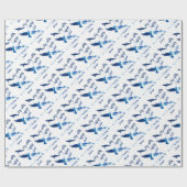 Fliege mit Adlern Geschenkpapier (Flach)