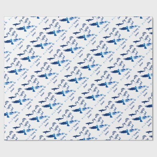 Fliege mit Adlern Geschenkpapier (Flach)