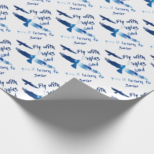 Fliege mit Adlern Geschenkpapier (Ecke)