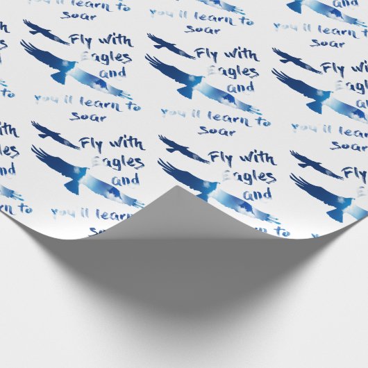 Fliege mit Adlern Geschenkpapier (Ecke)