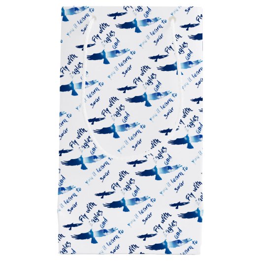 Fliege mit Adlern Kleine Geschenktüte (Vorderseite)