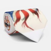 Fliege mit Eagles im Land vom freien Krawatte (Gerollt)