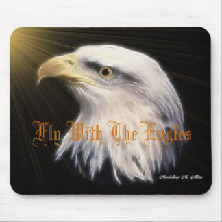 Fliege mit Eagles Mousepad