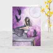 "Fliege mit mir" Gruß-Karte Karte (Gelbe Blume)