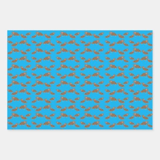 Fliege mit Nickerchen Geschenkpapier Set (Vorderseite 3)