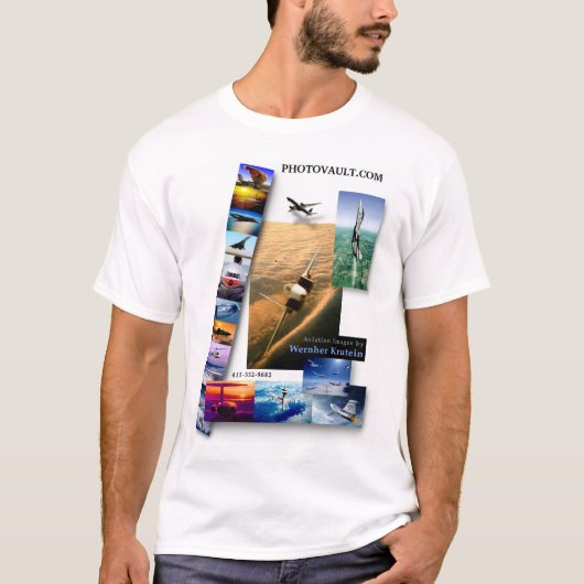 Fliege mit PHOTOVAULT.com T-Shirt (Vorderseite)