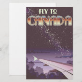Fliege nach Kanada Briefpapier (Vorne/Hinten)