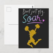 Fliege nicht einfach, Sau! Girls Cheerleader Postkarte (Vorne/Hinten)