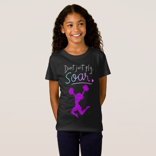 Fliege nicht einfach, Sau! Girls Cheerleader T - S T-Shirt (Vorne ganz)