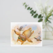 Fliege Postkarte (Stehend Vorderseite)