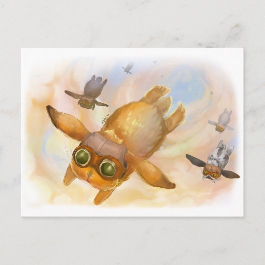 Fliege Postkarte (Vorderseite)