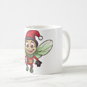 Fliege Weihnachten Kaffeetasse (VorderseiteRechts)