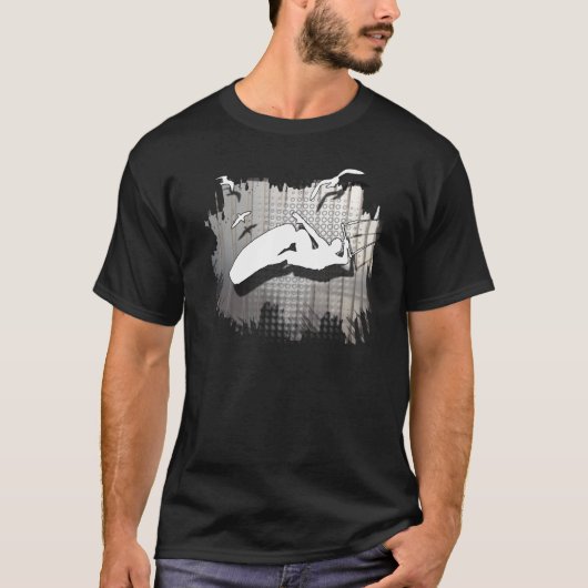 Fliege wie die Vögel, kitesurf Shirt (Vorderseite)