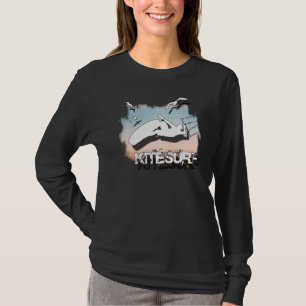Fliege wie die Vögel, kitesurf Shirt
