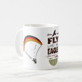 Fliege wie Eagle - Gleitschirmfliegen Kaffeetasse (Vorderseite Links)