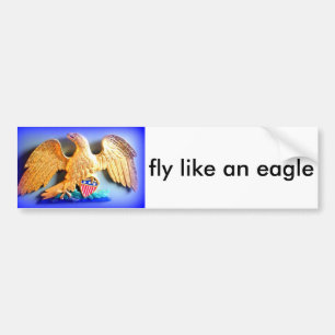 Fliege wie ein Adler-Autoaufkleber Autoaufkleber