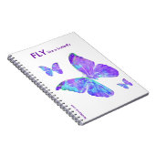 Fliege wie ein Schmetterlings-Notizbuch bis Januar Notizblock (Rechte Seite)