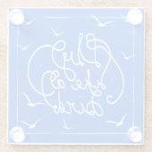 Fliege wie ein Vogel Glasuntersetzer (Rückseite)