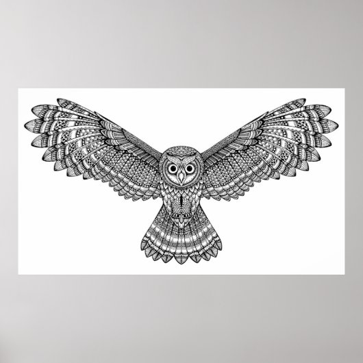 Fliege Zendoodle 2 Poster (Vorne)
