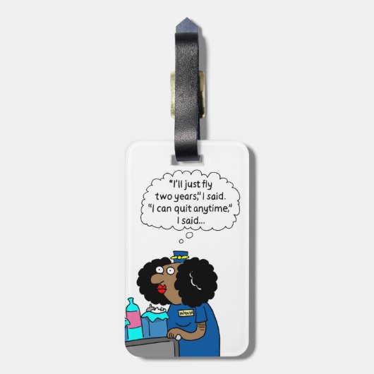 Fliege zwei Jahre Gepäckanhänger- Gepäckanhänger (Rückseite vertikal)