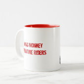 Fliegen-Affe-Abenteuer-Reiter-Tasse 1,0 Zweifarbige Tasse (Vorderseite Links)
