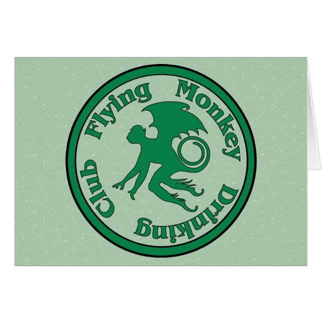 Fliegen-Affe-trinkender Verein (Vorderseite (Horizontal))