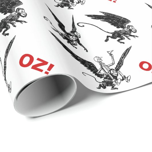 Fliegen-Affe! Zinn-Mann-Zauberer- von OzPackpapier Geschenkpapier (Rolleneckpunkt)